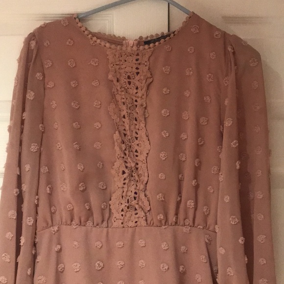 Lace and Pom Pom dress - Picture 2 of 5